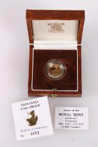 The Royal Mint UNITED KINGDOM Queen Elizabeth II (1952-2022) Britannia gold proof 1/10 ounce ten