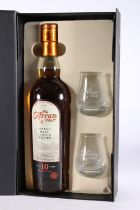 ARRAN 10-year-old single malt Scotch whisky special edition bottle and glass pack gift set with a