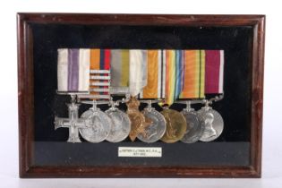 Medals of Captain C J Tobin MC RA (1877-1952) comprising George V Military Cross, Queens South