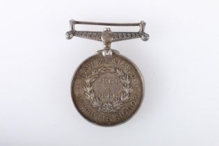 Medal of A McCready of the 2nd Waikato Regiment comprising a Victorian New Zealand medal, 1861-