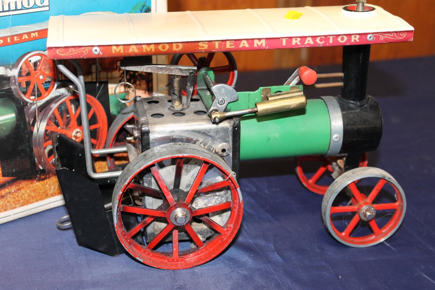 Malins (Engineers) Ltd, Mamod TE1a Steam Tractor live steam traction engine, boxed. - Image 2 of 4