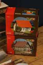 OO gauge model railway model kits by Faller of Germany to include 130482 Aral Filling Station sealed