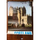 Vintage travel poster 'Scotland Glamis', published by British Travel Association, printed by