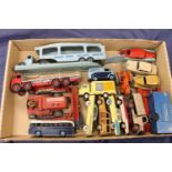 Dinky Toys diecast playworn model vehicles to include 582 Pullmore Car Transporter with ramp,