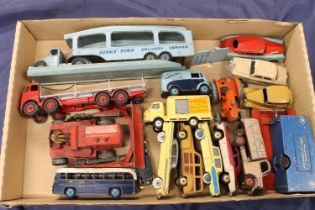 Dinky Toys diecast playworn model vehicles to include 582 Pullmore Car Transporter with ramp,