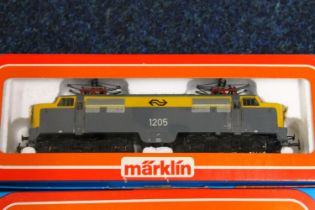 Three Marklin of Germany OO gauge HO Scale model railway locomotives including 3055 electric