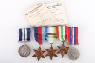 Medals of 202947 Able Seaman Norman Carr DSM of the Royal Navy comprising George VI distinguished
