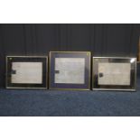 Framed Royal Appointment document for Lieutenant Thomas Forwood appointed in charge of His Majesty's