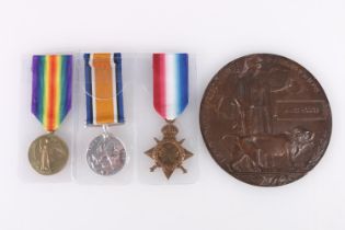 Medals of 2189 Sergeant James Hodge of the 6th Battalion Cameronians (Scottish Rifles) who was