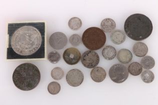 Coin collection to include UNITED STATES OF AMERICA USA Morgan dollar 1900, STRAITS SETTLEMENTS