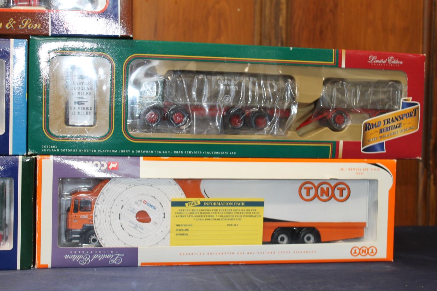 Corgi 1:50 scale diecast articulated lorry models including CC10601 Road Services Caledonian Ltd, - Image 3 of 4