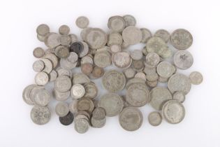 UNITED KINGDOM 500 grade silver coins from circulation including half crowns, florins, shillings,