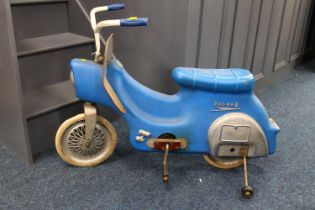 Child's ride on peddle bike by Triang, 95cm long.