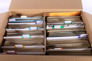 Box containing approximately 1000 postcards, predominantly of English topographical interest,