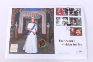 UNITED KINGDOM Queen Elizabeth II (1952-2022) gold sovereign 2001 on Queen's Golden Jubilee coin