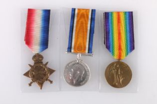Medals of 23075 Private Alexander Marshall of the 12th Battalion Royal Scots who was killed in