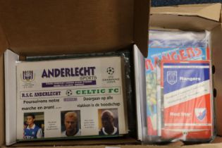 Rangers and Celtic programmes, magazines from the 60's to the 80's, European ties, etc.