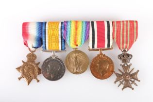 Medals of 2331 Captain David Sloan of the 9th Battalion Highland Light Infantry comprising WWI war