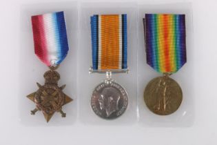 Medals of 3933 Private Robert Wynne of the 2nd Battalion Royal Scots who died of wounds DOW 13th
