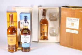 GLENMORANGIE The Original 10 year old single malt Scotch whisky 70cl 40% abv. in gift set with two