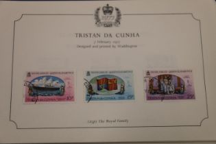 Stamp collection held across fourteen albums including two thematic albums, four Stanley Gibbons