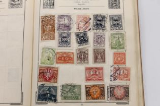 Stamp collection held across for albums to include used 19th and 20th century stamps.