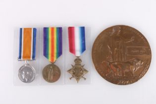 Medals of 2842 Private Robert Reid of the 7th Battalion Black Watch Royal Highlanders who was killed