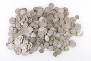 UNITED KINGDOM 500 grade silver 1920-1946 coins from circulation including half crown 1921 and 1941,