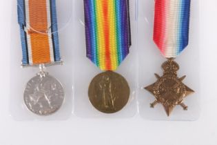 Medals of 2306 Private William A Thomson of the 4th Battalion Royal Scots who was killed in action