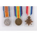 Medals of 2306 Private William A Thomson of the 4th Battalion Royal Scots who was killed in action