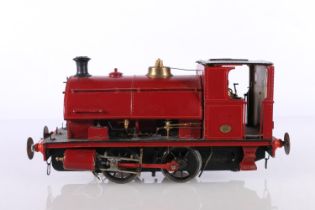O gauge model railway, a kit built electric 0-4-0 locomotive with oval plaque 'Peckett & Sons Ld