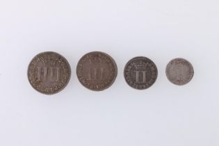 ENGLAND (1685-1688) silver Maundy set 1686 including four pence, threepence, two pence and penny,