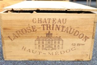 Case of CHATEAU LAROSE TRINTAUDON 1985, 75cl no abv. stated, OWC original wood crate. (12)