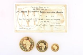 Metalimport Limited the Dr Albert Schweitzer Commemorative Medals, each of the three medals of