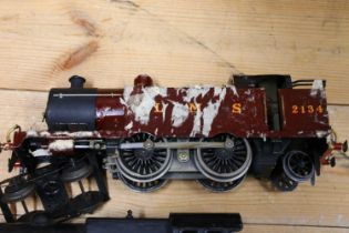 O gauge model railways to include 4-6-2 tender locomotive 15360 LMS black, a 2-6-0 locomotive and