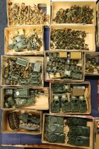 Large collection of painted model gaming figures, most from Matchbox and Airfix kits including