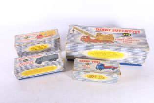 Dinky Supertoys 923 Big Bedford Van Heinz Beans boxed, 642 Pressure Refueler, 512 Guy Flat Truck and