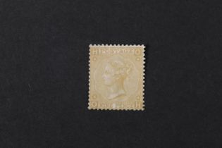GB Queen Victoria QV 9d pale straw, plate number 4, position letters OH, unused, SG111 cat£2,400.