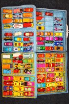 Two Matchbox Series Collector's Carry Cases complete with ninety Matchbox Superfast and other