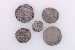 ENGLAND Queen Elizabeth I (1558-1603) two hammered silver shillings, sixpence 15?5, sixpence 1579