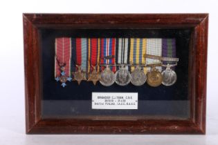 Miniature medals of Brigadier Cornelius Joseph Tobin CBE of the 3rd/2nd Punjab Regiment Indian