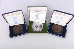 The Royal Mint 5 ounce fine silver proof Coinex medal 1988 by the British Numismatic Trade