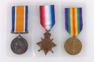 Medals of S/8535 Private Robert Wardlaw of the 1st Battalion Black Watch Royal Highlanders who was