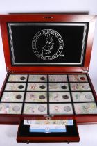 The Danbury Mint The World of Beatrix Potter fifty pence collection comprising fourteen 50p coins,