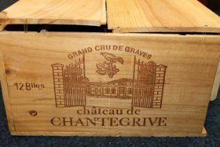 Case of CHATEAU DE CHANTEGRIVE 1999 Grand cru de Graves 75cl 12.5% abv. in original wood crate