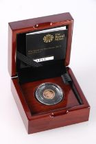 The Royal Mint UNITED KINGDOM Queen Elizabeth II (1952-2022) gold quarter sovereign 2015, in issue
