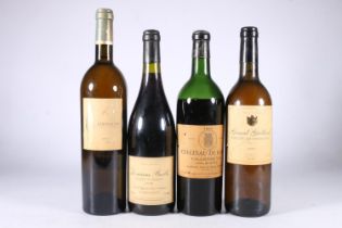 Four bottles of vintage red wine to include CHATEAU DE BARBE 1955 Villeneuve Cotes De Bourg no