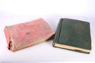 Stamp collection held in two albums, the Movaleaf Illustrated Stamp Album with 19th century and 20th