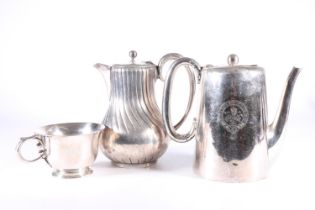 Railway interest, a two pint silver plated hot water pot by Joseph Rodgers & Sons of Sheffield