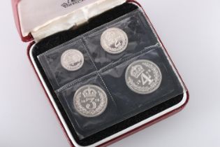 UNITED KINGDOM Queen Elizabeth II (1952-2022) silver Maundy set 1987 from 4d to 1d, in Royal Mint